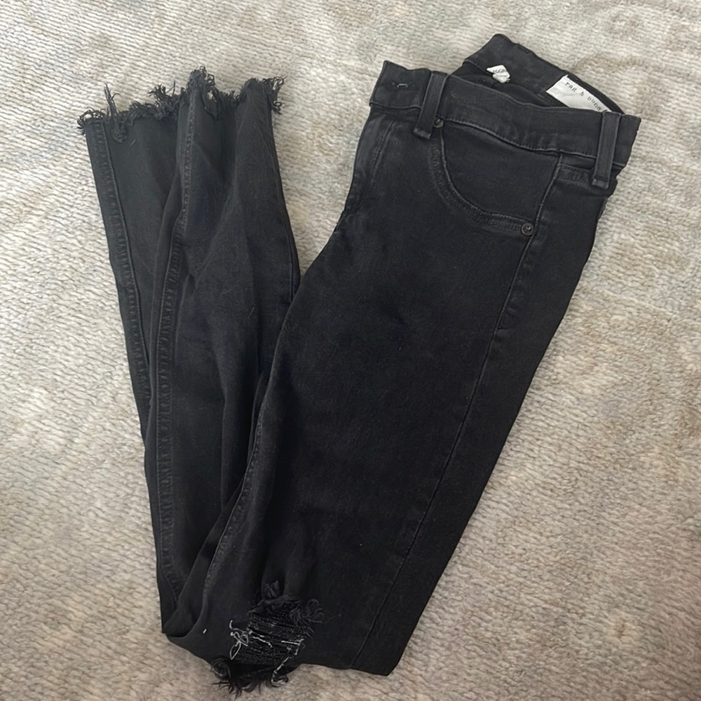 Rag and bone black legging jeans